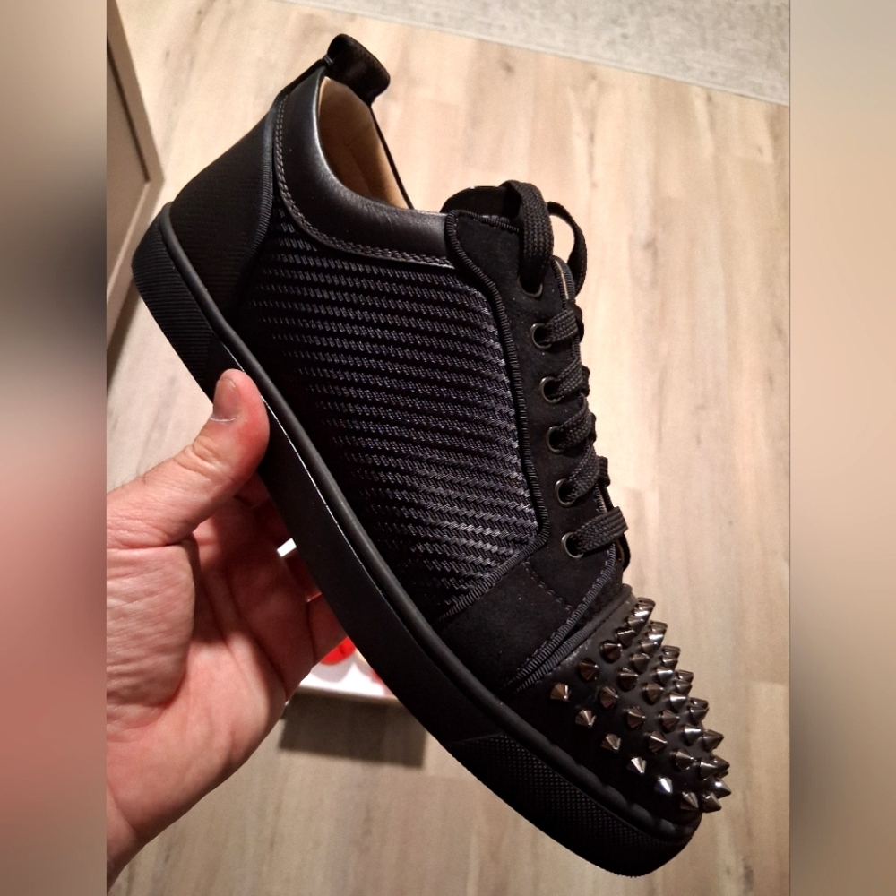 Christian Louboutin Black Studded Men's Sneakers